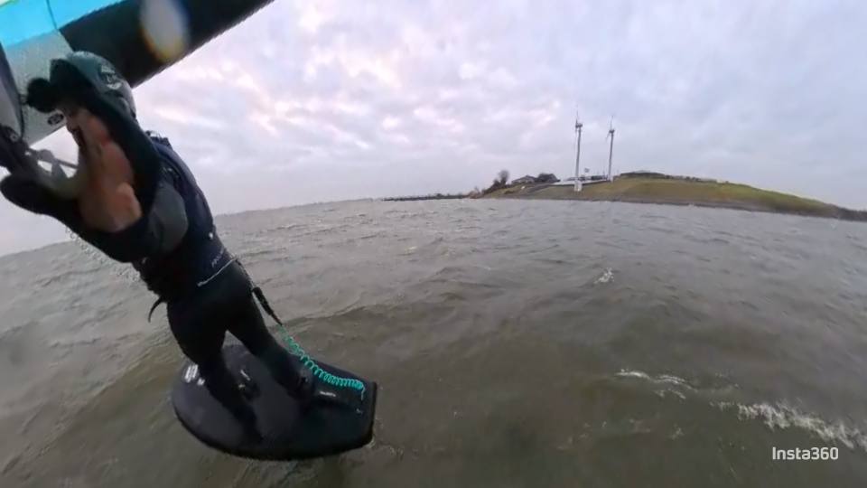 Wingfoil spot Pampus haven in Almere, Netherlands