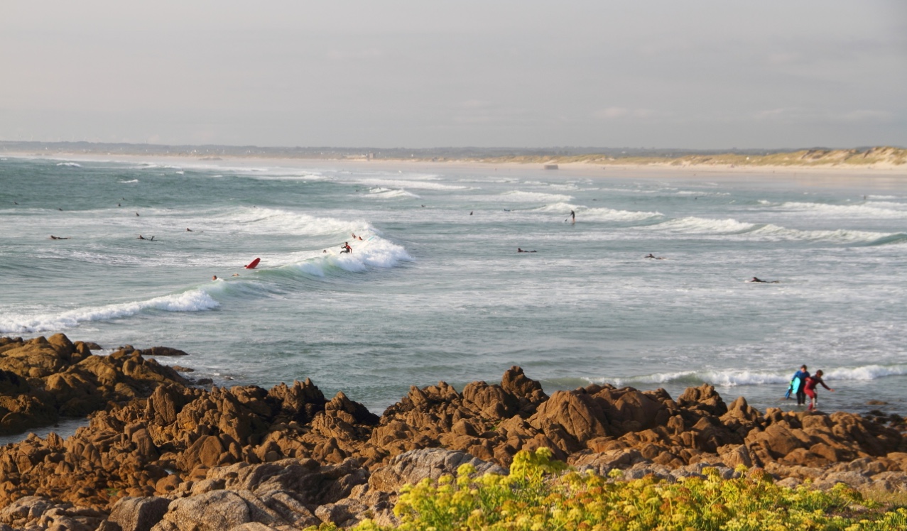 Wingfoil spot La Torche in Pointe de la Torche, Finistère, France