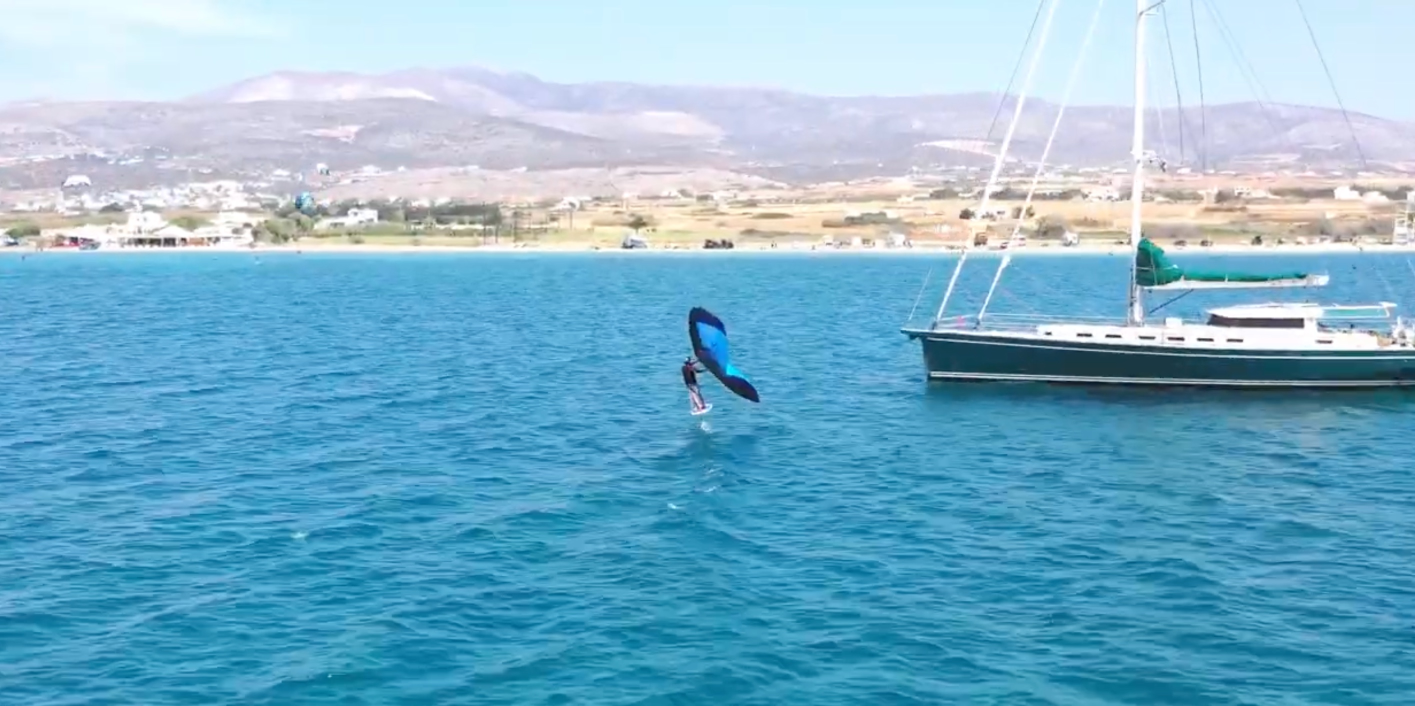 Wingfoil spot Paros – Pounta Beach in Pounta, Greece